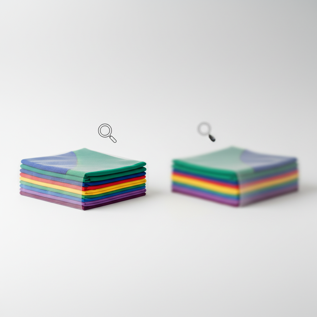 Imagem 2 - Como evitar desbotamento em uniformes coloridos de funcionários? Ilustração: Estratégias de prevenção antes e durante a compra